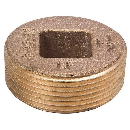 22UL64 - Brass Countersink Plug, MNPT, 1/2" Pipe Size