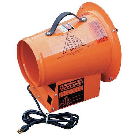 Air Systems Intl SVF-8AC50 - Confined Sp Fan, Axial, Steel, Red, 8 In