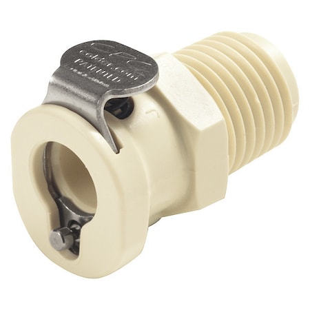 Colder PMCD100412 - Straight, Polypropylene, MNPT 1/4 in