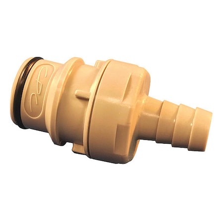 Colder HFC171012 - Straight, Polypropylene, Barbed 5/8 in