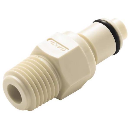 Colder PLC2400412 - Straight, Polypropylene, MNPT 1/4 in