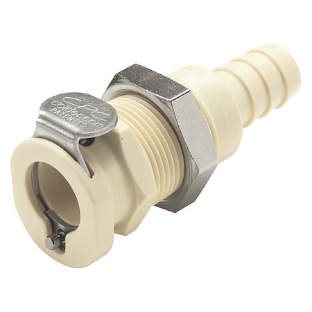 Colder PLCD1600612 - Straight, Polypropylene, Barbed 3/8 in