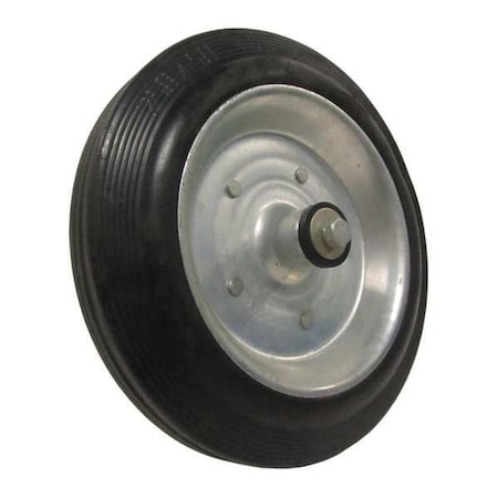 Dayton VE6ALE4WG - Wheel, Black/Silver, 10 in Dia, PK2