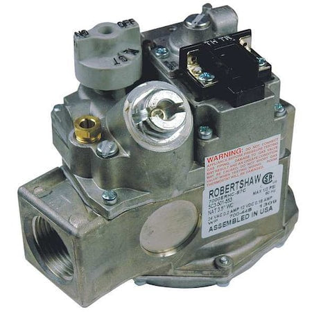Robertshaw 700-442 - Gas Valve, Straight-Thru, 24 V AC, -40 Degrees F