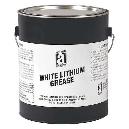 Anti-Seize Technology 24205 - Bearing Grease, 5 lb, Pail, Mineral Base, 275 Degrees F Max Op Temp, White