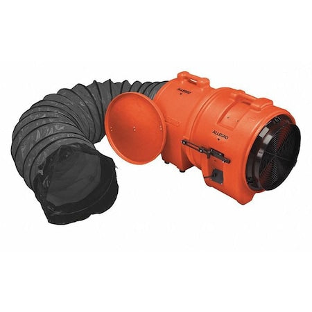 Allegro Industries 9558-25 - Axial Blower,Orange,Polyethylene,3/4 hp