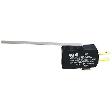 Honeywell V7-6C17D8-057 - Miniature Snap Action Switch, Lever, Long Actuator, SPDT
