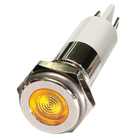 24M094 - Flush Panel Light, Yellow, 12 V DC