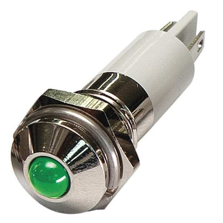 24M077 - Raised Panel Light, Green, 12 V DC