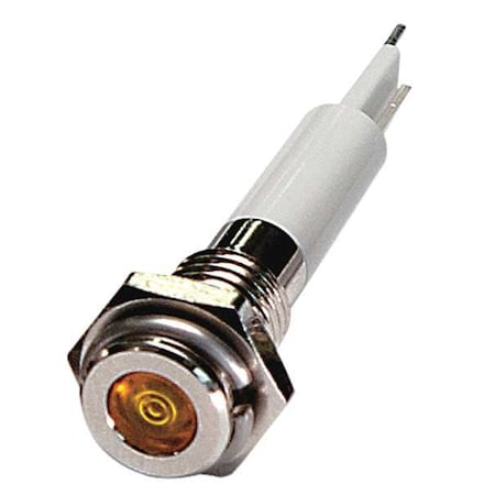 24M038 - Flush Panel Light, Yellow, 24 V DC