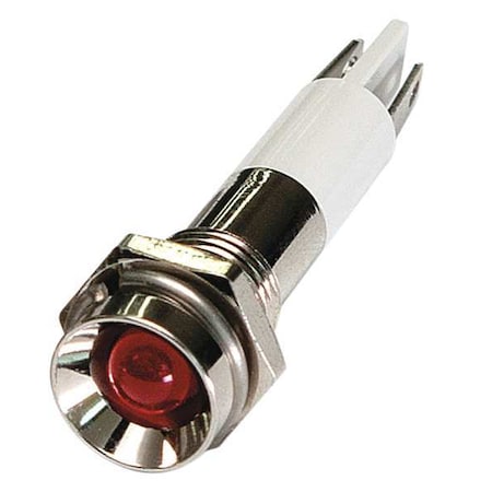 24M057 - Protruding Panel Light, Red, 110 V AC
