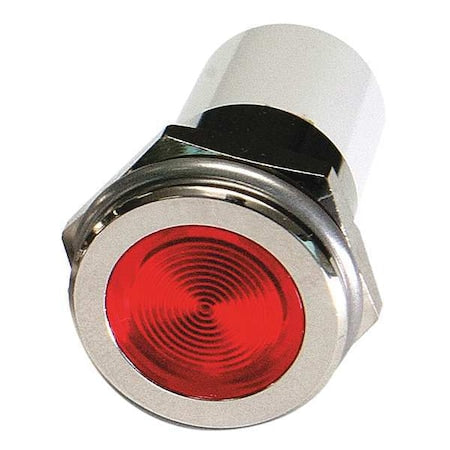 24M173 - Flush Panel Light, Red, 110 V AC