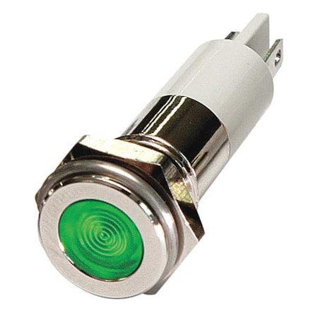 24M101 - Flush Panel Light, Green, 24 V DC