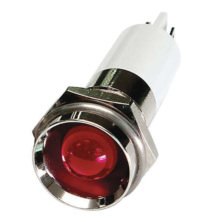 24M118 - Protruding Panel Light, Red, 12 V DC