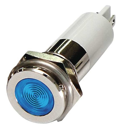24M135 - Flush Panel Light, Blue, 24 V DC