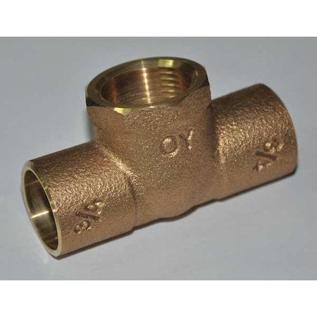 24W589 - 1/2" NOM C x 1/2" FNPT Copper Tee