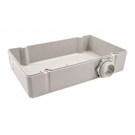 Functional Devices-Rib PE6000 - Electrical Enclosures, 4.28 in H, 2 in D, 7 in W, NEMA 1, Plastic