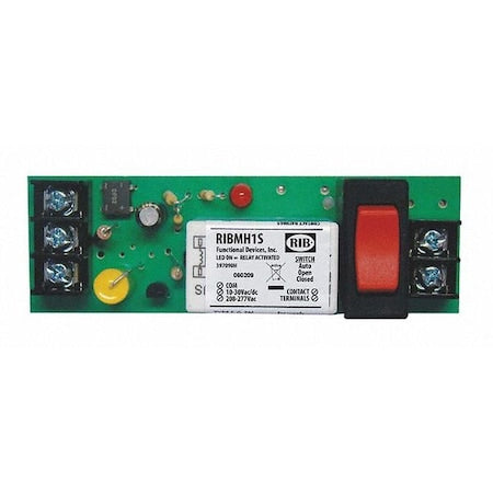 Functional Devices-Rib RIBMH1S - Track Mount Relay,15 A,SPST-N/O