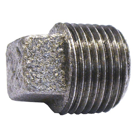 Jones Stephens G3960050 - Galvanized Square Head Plug,1/2 In