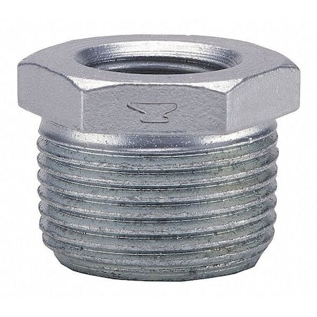 0819906926 - 1" MNPT x 1/8" FNPT Galvanized Hex Bushing
