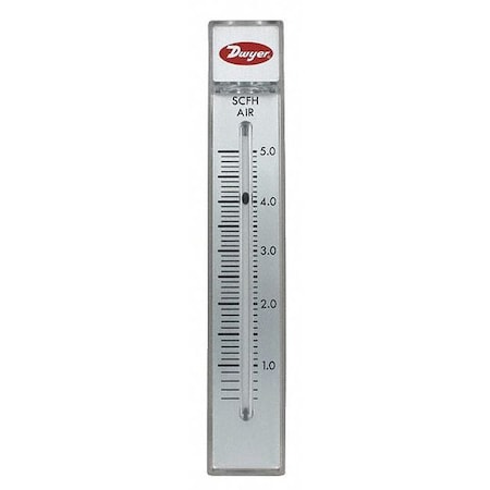 Dwyer Instruments RMB-51-SSV - Flowmeter, range 2-20 SCFH air.