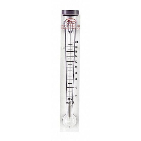 Dwyer Instruments VFC-143 - Flowmeter, range 2-20 GPM water.