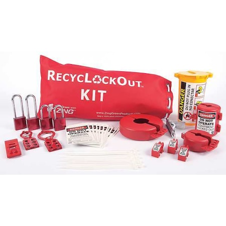 Zing 2724 - Lockout/Tagout Kit,Filled,Electrical