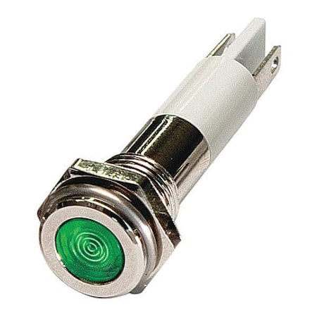 24M062 - Flush Panel Light, Green, 12 V DC