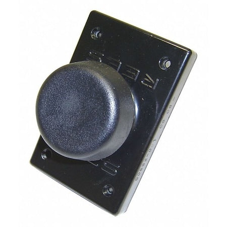Rees 00662001 - Push Button, Plastic ,Black, 2-1/4in