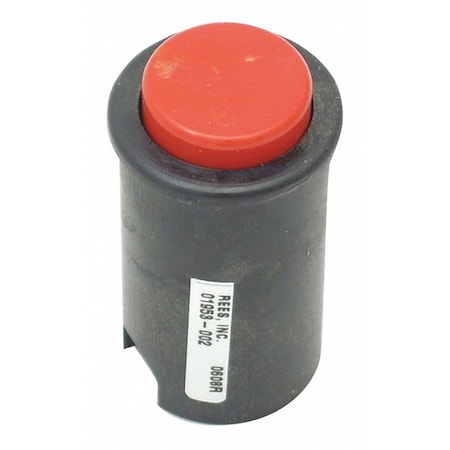 Rees 01953002 - Push Button,Cylndrcl,Plstc Outr Shll,Red