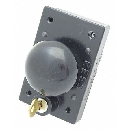 Rees 04161001 - Mushroom Plunger w/Lock,Blk,2-1/4"