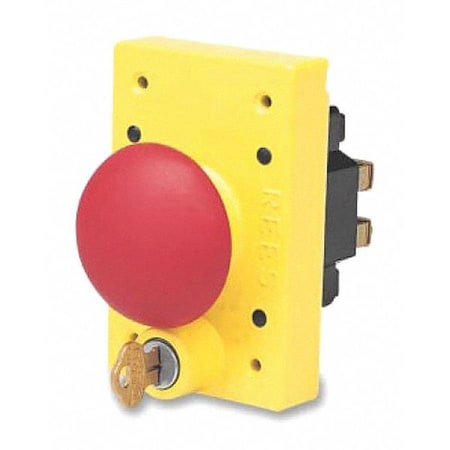 Rees 04161002 - Mushroom Plunger w/Lock,Red,2-1/4"