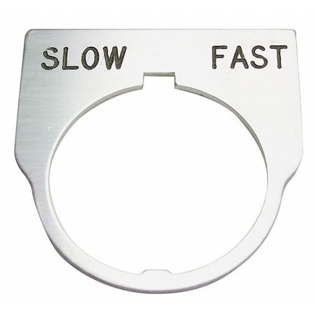 Rees 09014038 - Standard Legend Plate,Slow-Fast
