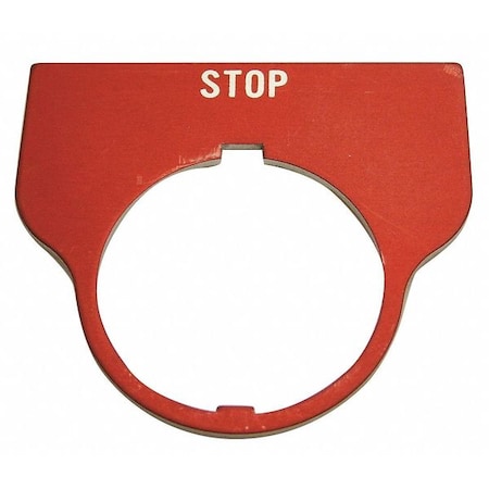 Rees 09016003 - Standard Legend Plate,Stop