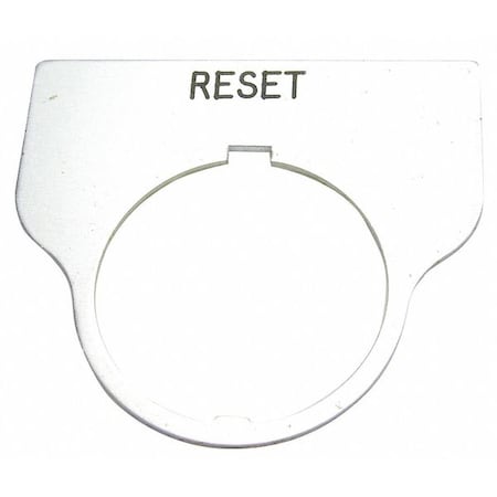 Rees 09017009 - Standard Legend Plate,Reset
