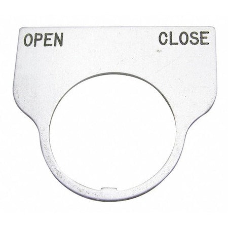 Rees 09017031 - Standard Legend Plate,Open-Close