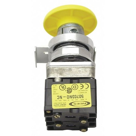 Rees 40102124 - Psh Bttns w/2 NO/2 NC Cntcts,Yllw,30.5mm