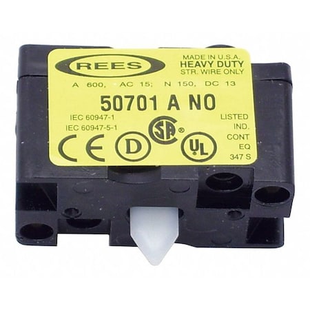 Rees 50701000 - Contact Block,A-Single Circuit,1 NO