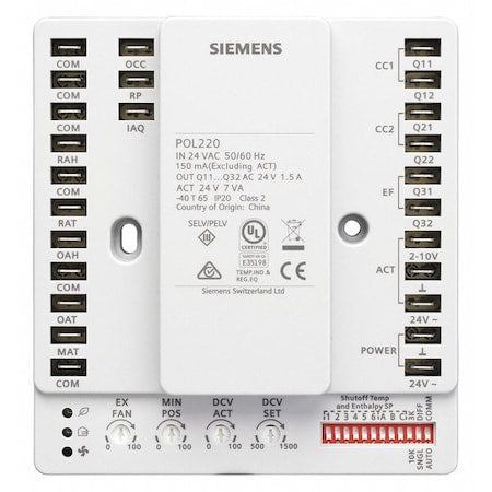 Siemens POL220.05 - Economizer Controller,0-10 V,DC Signal