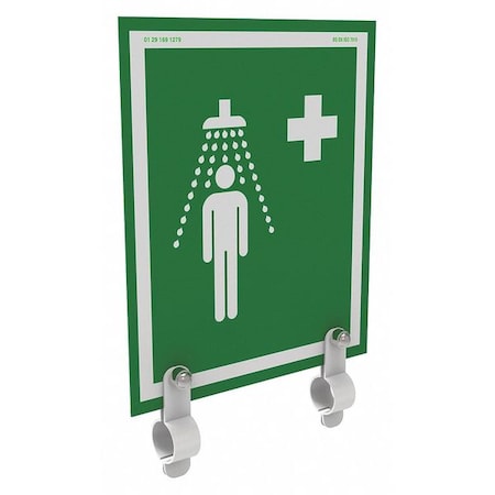 Hughes Safety Showers S-BRAC-SIGN-UNH - Safety Shower Sign,Universal,Brackets