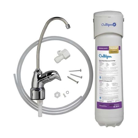 Culligan US-EZ-4 - Water Filter System, 0.5 gpm, 0.5 Micron, 14 in H