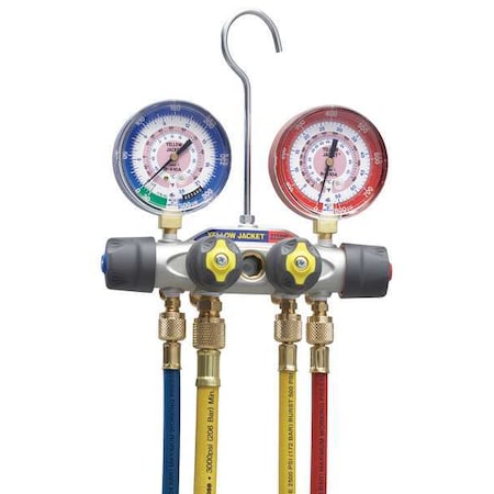 Yellow Jacket 49987 - Manifold Gauge Set,5 ft L,3/8 in Gauge