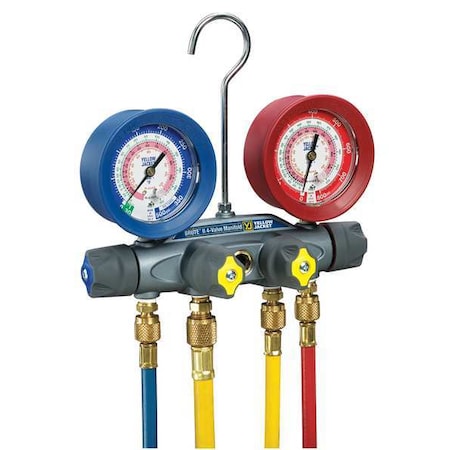 Yellow Jacket 46013 - Manifold Gauge Set,5 ft L,3/8 in Gauge