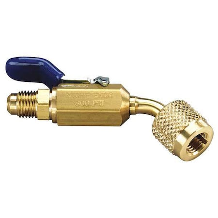 Yellow Jacket 93843 - Ball Valve, 45 Deg, 8 1/2 in L, Brass