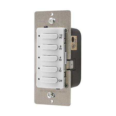 Hubbell Wiring Device-Kellems DT5012W - Countdown Timer, White, 120/277 V AC