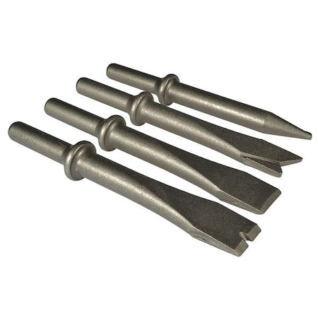 Westward PN5ZL25014G - Chisel Set,Round Shank Shape,0.401in,PK4