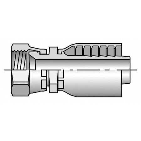 Parker 10671-32-32 - Fitting,Crimp, Female JIC,Hose 2 in.