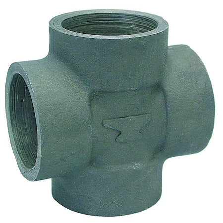 Anvil 0362037806 - Cross Cross, 1" Pipe, Socket Weld, Black Forged Steel, Class 3000
