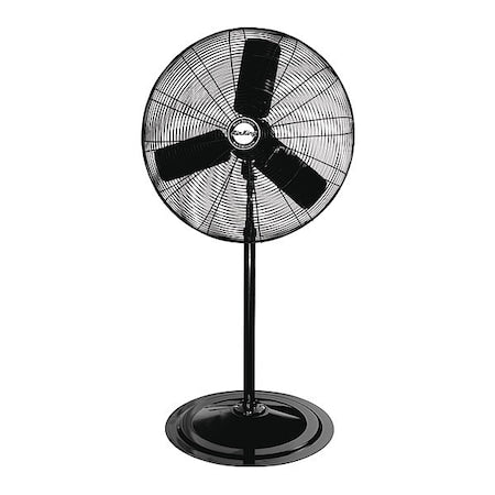Air King 9124 - Standard-Duty Industrial Fan, 3 Speeds, Black, Pedestal