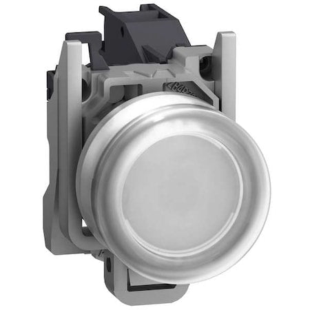 Schneider Electric XB4BP181GEX - Push Button Operator, Flush, Momentary Action, Not Applicable Release, Non-Illuminated, White